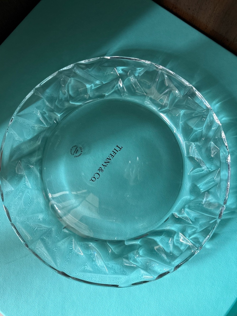 Tiffany & Co. Crystal Plate